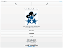 Tablet Screenshot of cabaniss.mansfieldisd.org