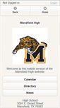 Mobile Screenshot of mansfield.mansfieldisd.org
