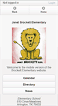 Mobile Screenshot of brockett.mansfieldisd.org