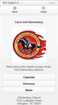 Mobile Screenshot of holt.mansfieldisd.org