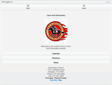 Tablet Screenshot of holt.mansfieldisd.org