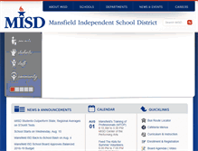 Tablet Screenshot of mansfieldisd.org